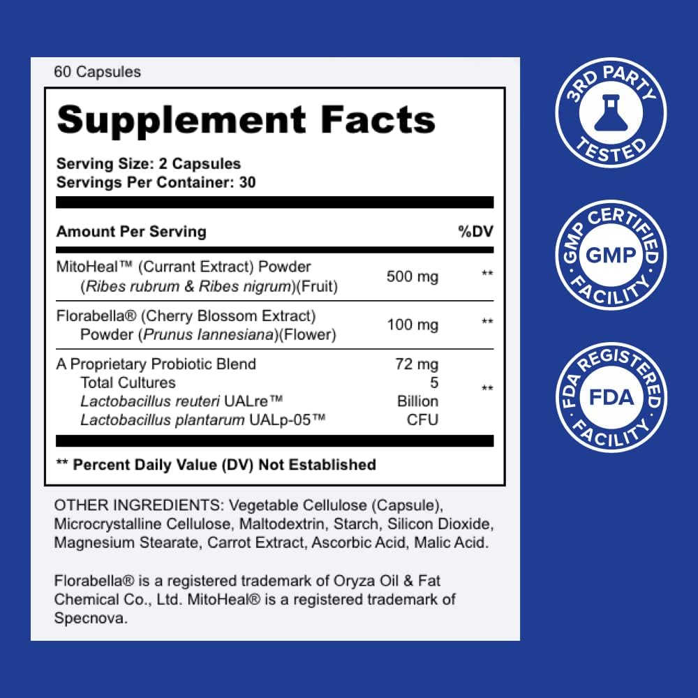 Skin & Hair Support Supplement for Elasticity, Hydration & Healthy Aging Appearance | Anti-Aging Nutritional Formula Capsules (60 Count)