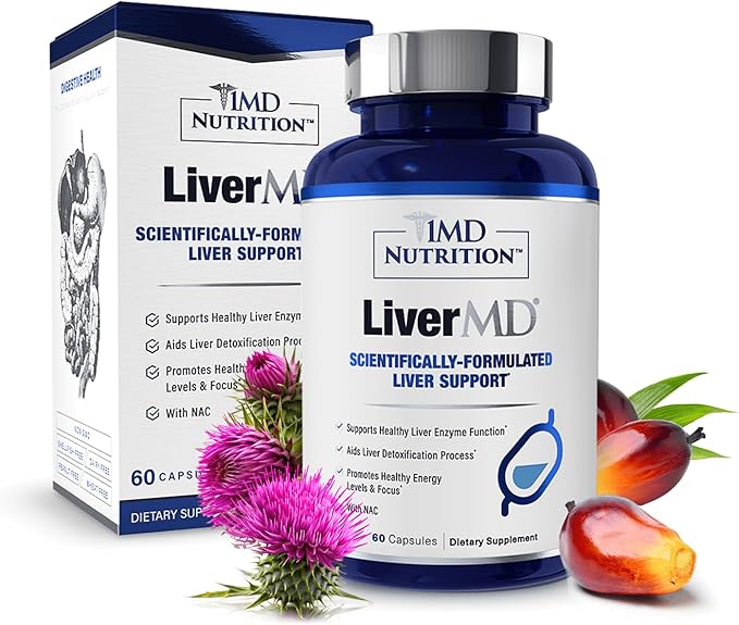 Liver Health Support Supplement – Advanced Detox Formula, 60 Capsules