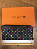 LOUIS VUITTON Monogram Multicolor Takashi Murakami Zippy Long Wallet
