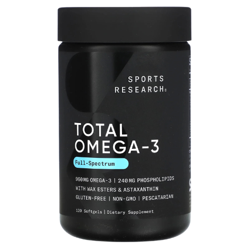 Omega-3 Fish Oil Supplement for Heart Health, Brain Function & Joint Support | Essential Fatty Acid Softgels (120 Count)