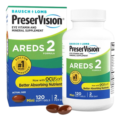 Eye Health Supplement with AREDS 2 Formula for Vision Support, Macular Health & Antioxidant Protection | Daily Eye Care Softgels