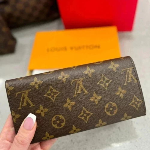 Authentic Louis Vuitton Portefeuille Sarah Monogram Long Wallet – Brown | Luxury Designer Long Wallet with Iconic Monogram Canvas