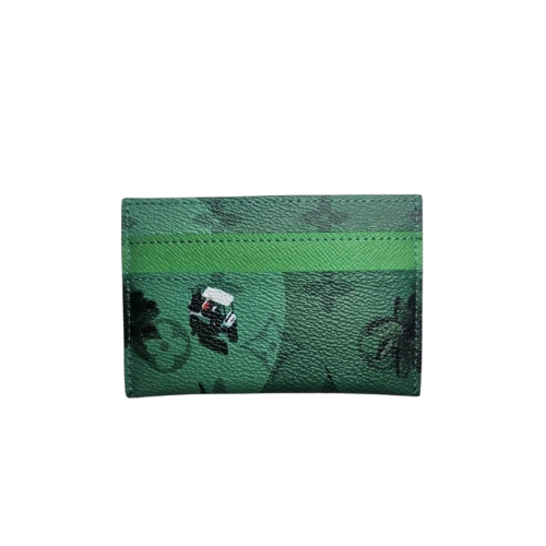 Louis Vuitton Golf Double Card Holder Green Monogram | Premium Designer Card Holder Wallet with Signature Luxury Style