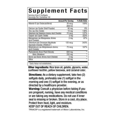 Prostate Health Support Supplement with Beta-Sitosterol & Vitamin D3 for Urinary Flow & Men’s Wellness | Daily Softgel Formula (60 Count)