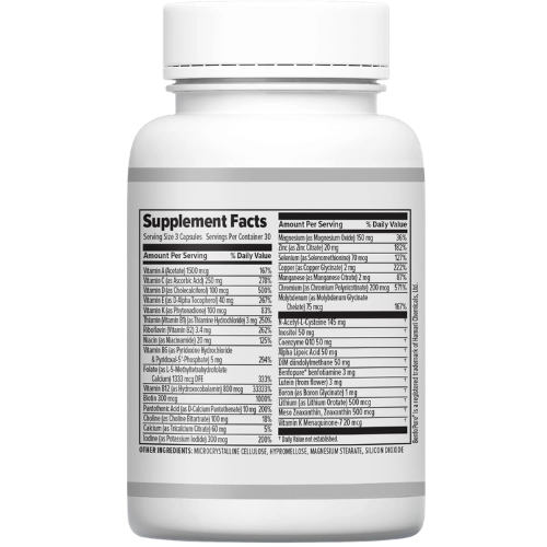 Men’s Methylated Multivitamin for Energy, Metabolism & Overall Wellness Support | High-Potency 34-in-1 Nutritional Formula Capsules (90 Count)