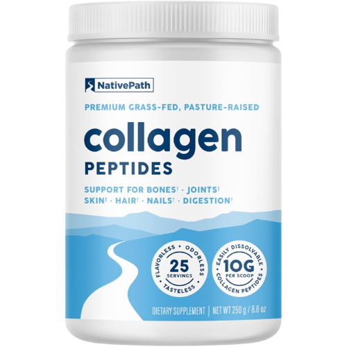Hydrolyzed Collagen Peptides Powder for Skin, Hair, Nails & Joint Support | Type I & III Collagen Supplement (8.8 oz / 25 Servings)
