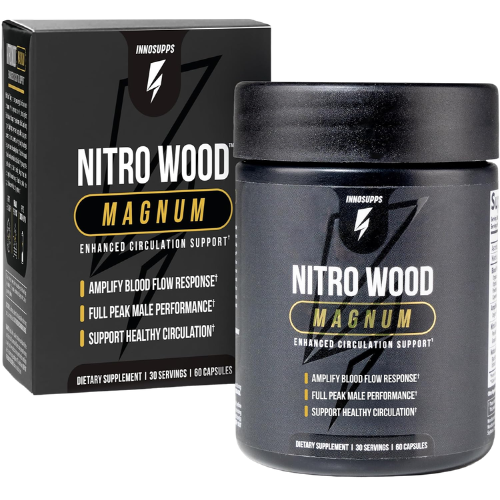 Nitric Oxide Booster Supplement for Blood Flow, Circulation, Stamina & Men’s Performance | Beet Root & Citrulline Formula Capsules (60 Count / 30 Servings)