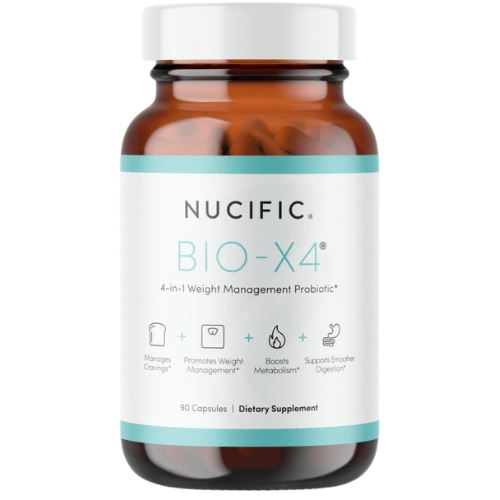 Probiotic Weight Management Supplement for Digestion, Metabolism & Appetite Support | 4-in-1 Digestive Health Formula Capsules (90 Count)