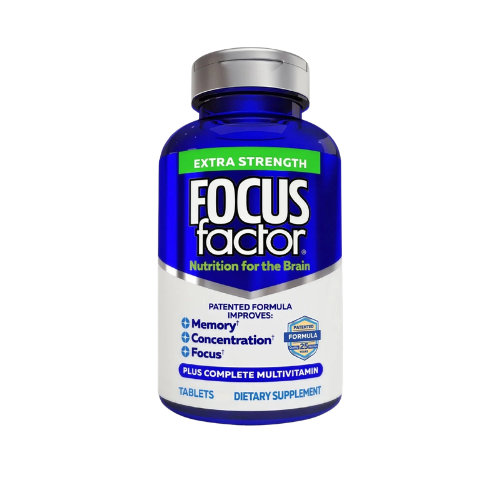 Brain Supplement for Memory, Focus & Cognitive Performance | Extra Strength Mental Clarity & Brain Health Formula Tablets (120 Count)