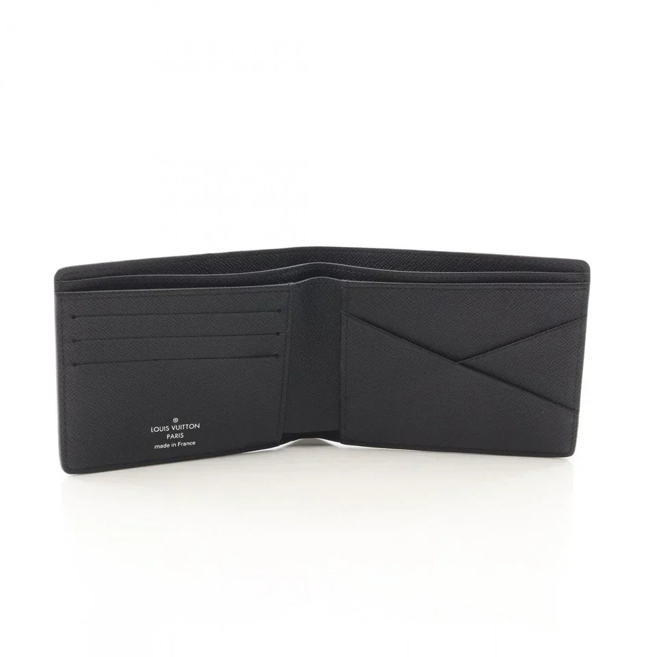 LOUIS VUITTON Portefeuille Multiple wallet M61695 Monogram eclipse Black LV