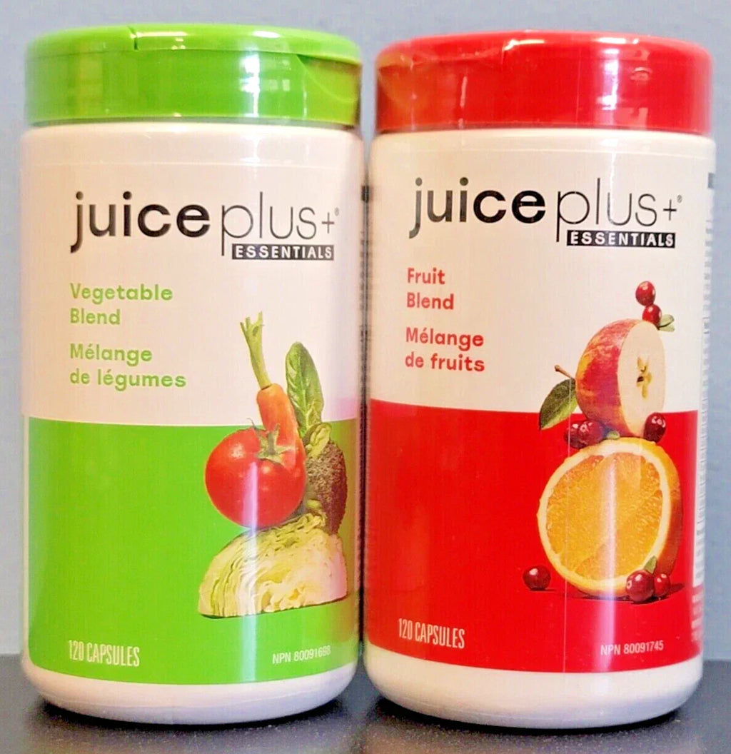 Juice Plus+ ESSENTIALS - Fruit & Veg Juice Powders(120 ea/240 Caps)