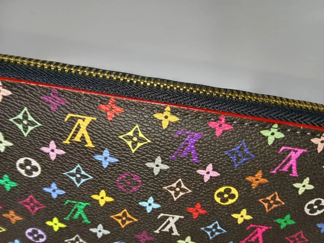 LOUIS VUITTON Monogram Multicolor Takashi Murakami Zippy Long Wallet