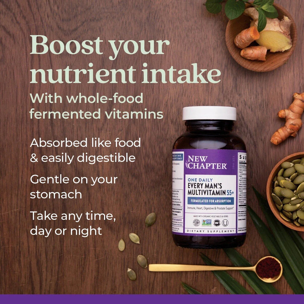New Chapter Every Man's One Daily 55+ Multivitamin Tablets - 48 Count