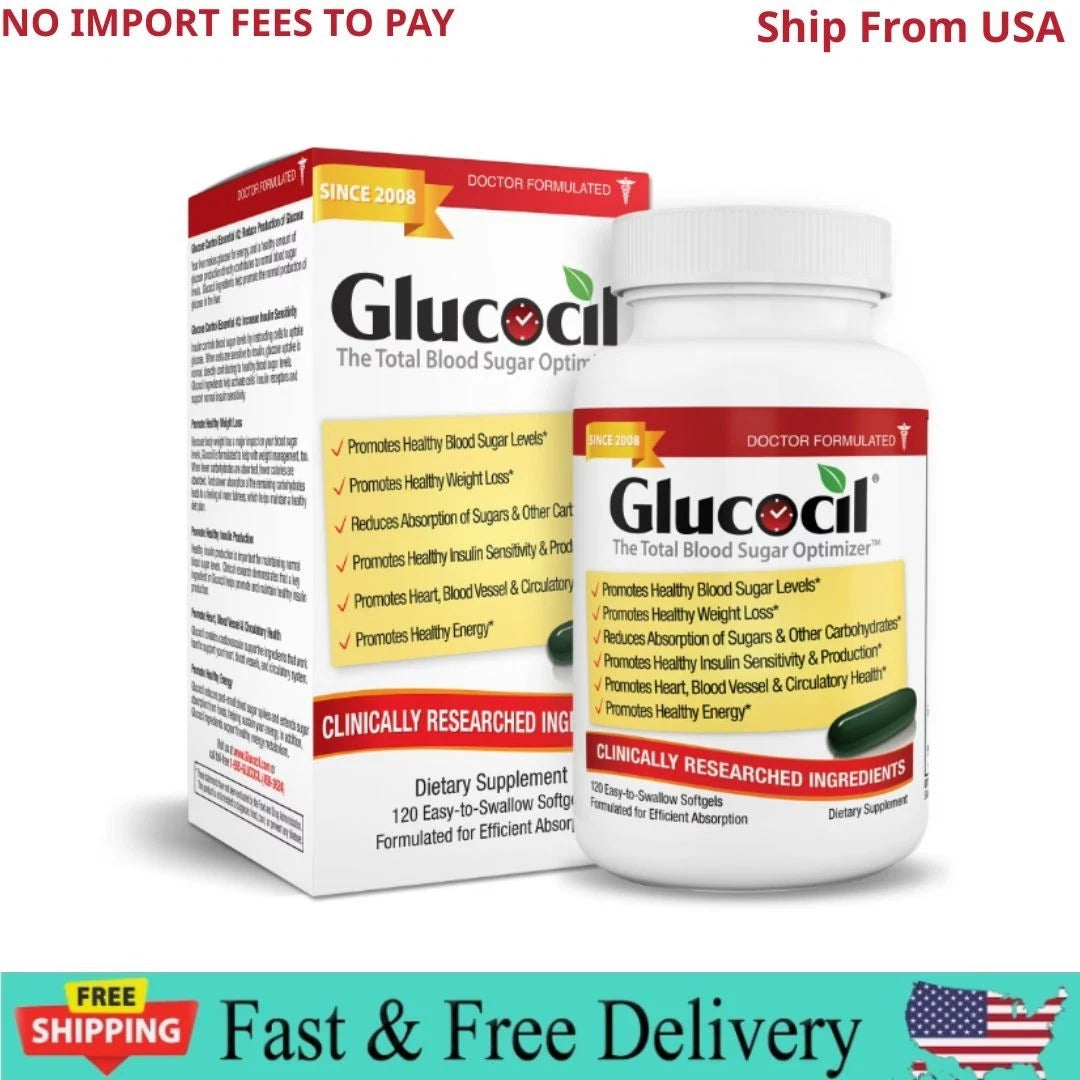 Glucocil 30-Day Supply 120CT – Premium Blood Sugar Support