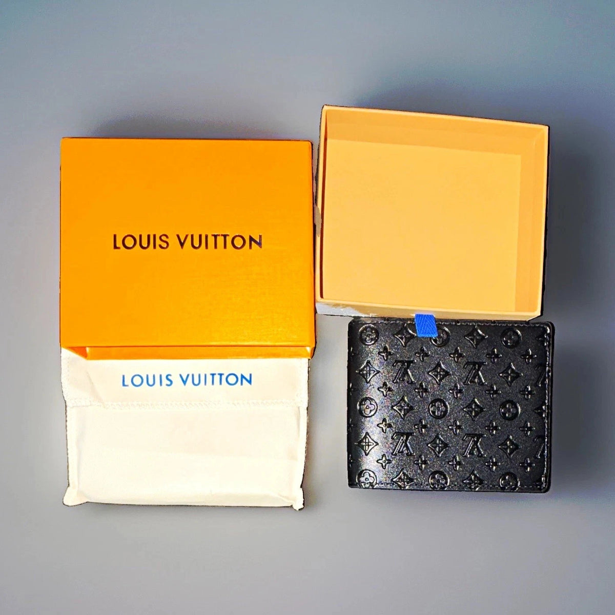 Louis Vuitton Men's Black Monogram Bifold Folding Wallet