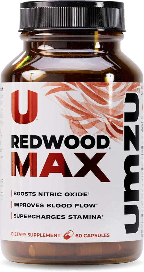 3 Pack Redwood MAX 60 Capsules | Boost Nitric Oxide, Blood Flow & Stamina
