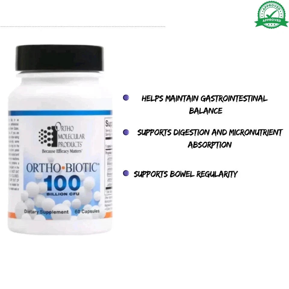 ORTHO BIOTIC 60 CAPSULES Digestive & Gut Health Support