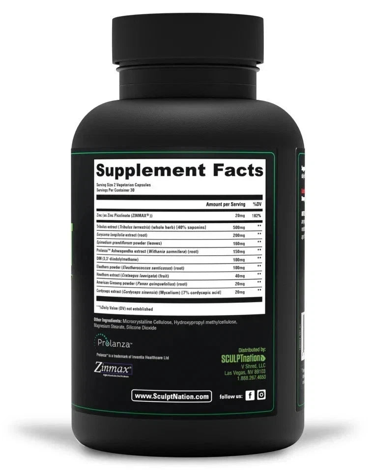 TEST BOOST MAX Sculptnation Testosterone Build Muscle Men Fat
