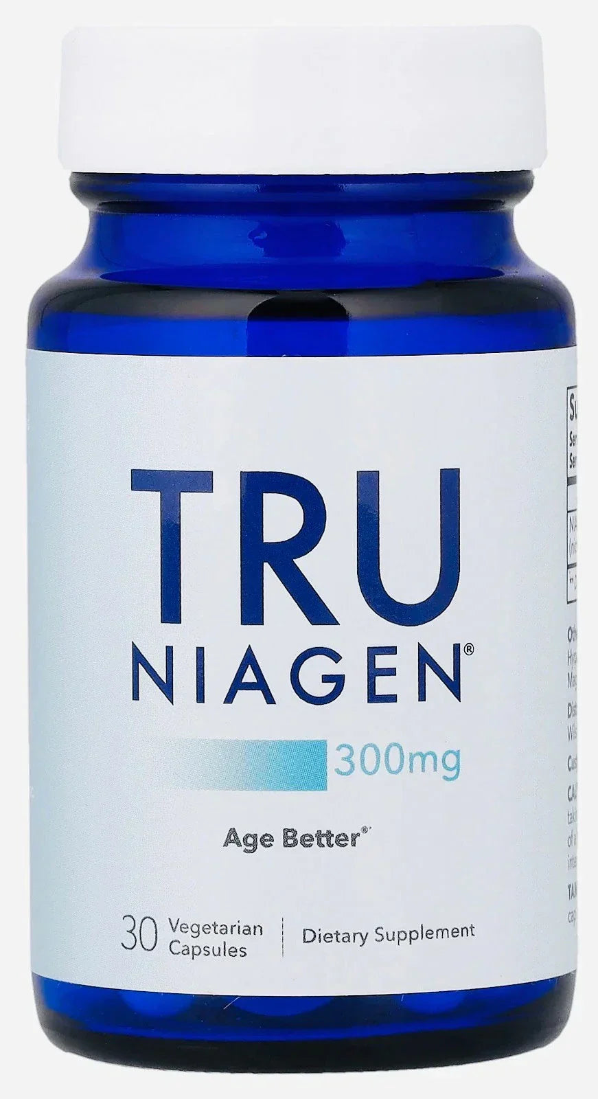 Nicotinamide Riboside 300 mg NAD+ Support Supplement 30 Vegetarian Capsules