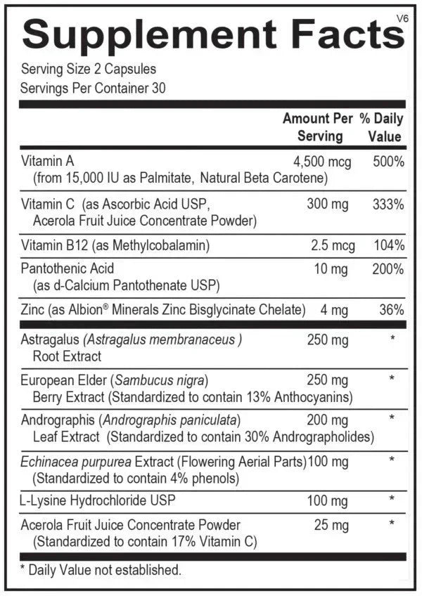 Viracid  Immune Support Supplement Capsules | Daily Wellness & Immune Health Formula | 60 Capsules