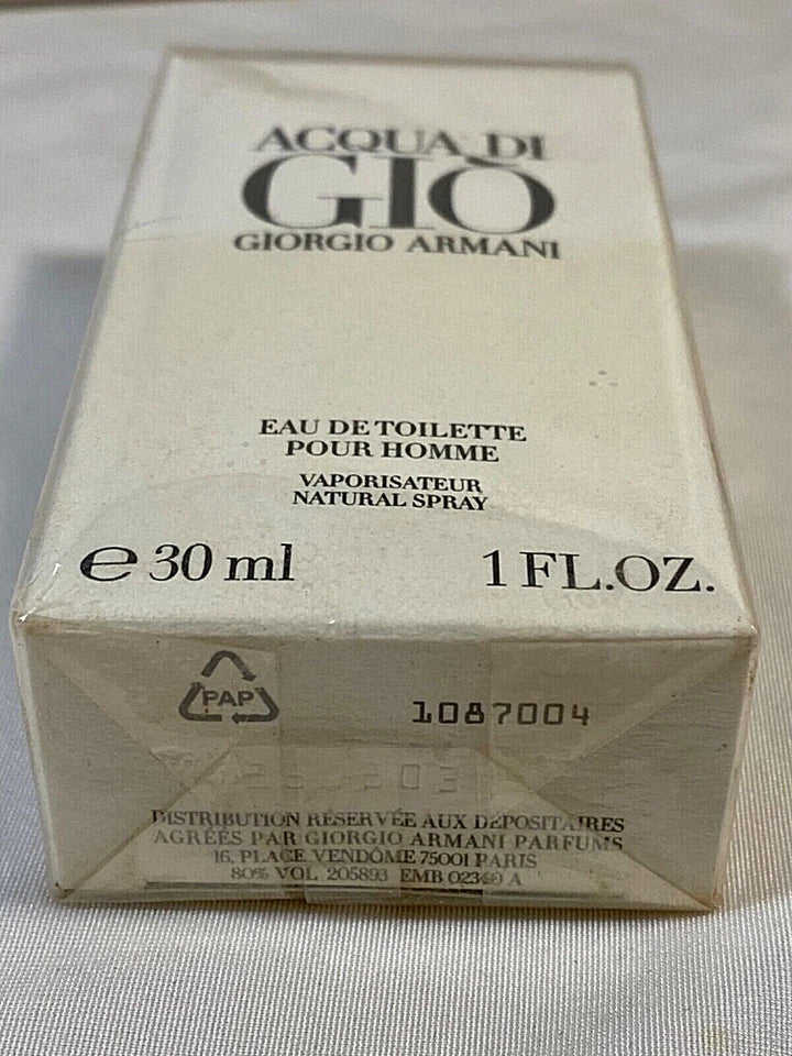 ACQUA DI GIO Men by Giorgio Armani-EDT 1oz 30ml Spray-NEW-SEALED-Genuine-FRANCE